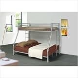 Elgin Twin/Full Bunk Bed in Silver