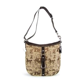 COACH Chelsea Horse & Carriage Zip Duffle Shoulder Bag Handbag F14036