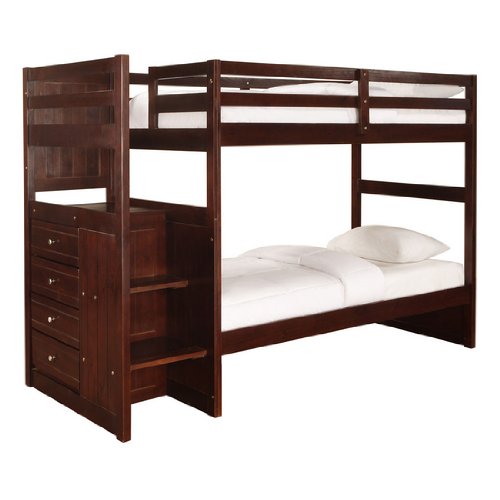 Powell Ranch Cappuccino Chest Bunk Bed