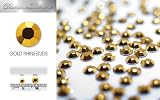 Diamante Diamante Rhinestuds - Gold Colour, 180 pieces, 3.0mm diameter