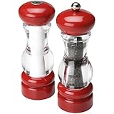 Olde Thompson Del Norte Red Pepper Mill & Salt Shaker Set