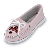 Minnetonka Girl's Pink Moccasins