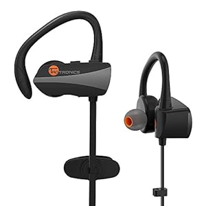 Bluetooth Earbuds, TaoTronics Wireless Sweatproof Sports Headphones (Bluetooth 4.1, Secure Ear Hooks Design with Cable Clips, 7 Hours Play Time)