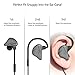 Wireless Bluetooth Headphones,In-Ear Earbuds Sports headsets with Mic,CVC 6.0 Noise Cancelling Stereo Audio&Sweat-proof Lightweight Earphones for Running Exercise Gym Earpieces-Pearl Gray