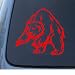 GRIZZLY BEAR - Car, Truck, Notebook, Vinyl Decal Sticker #1225 | Vinyl Color: Red