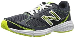 New Balance KJ514 Youth Lace Up Running Shoe, Grey/Yellow, 13 M US Little Kid