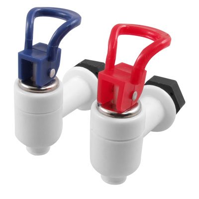 Plastic water dispenser machine faucet tap 2 pcs red bl…