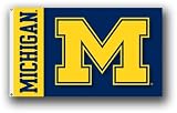 University of Michigan Wolverines Large House Flag