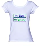 49% Simple Human 51% Lawyer Ladies/Juniors FITTED Scoop-neck T-Shirt In Various Colors & Sizes