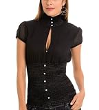 G by GUESS July Top, BLACK (S)