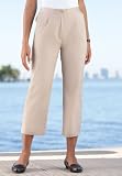 Jessica London Plus Size Stretch Poplin Capris