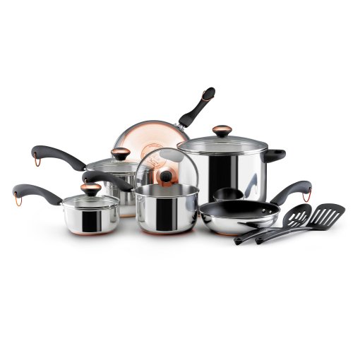 Paula Deen Stainless Steel 12 Piece Cookware Set