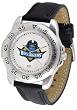 East Tennessee State Buccaneers Suntime Mens Sports Watch w/ Leather Band - NCAA College Athletics