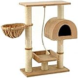 Go Pet Club Small Cat Tree Furniture Beige