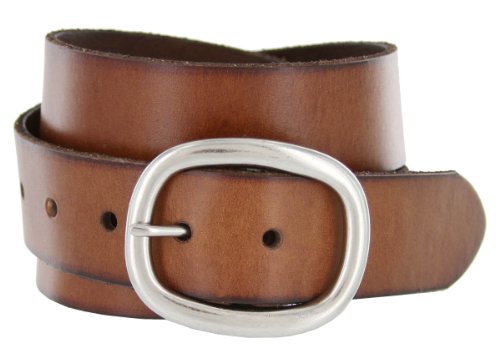 Vintage Look Full Grain Leather Casual Jean Belts