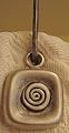Antique Silver Finish Contemporary Abstract Square Shower Hook Add-on - 12pcs - ** Free Standard Silver Shower Curtain Hooks with Purchase