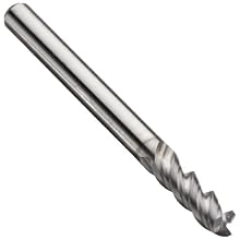 Niagara Cutter A345R Carbide End Mill with Wiper Flat for Aluminum, TiCN Coated, 3 Flutes, Radiused-Corner End