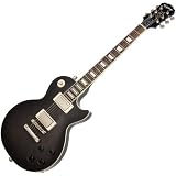 Epiphone Les Paul Tribute Electric Guitar, Trans Black 1960s Neck
