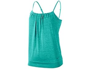 Women's Nike Serenity Cooling Tank Top Running Turbo Green/Heather 633439-383 Size M