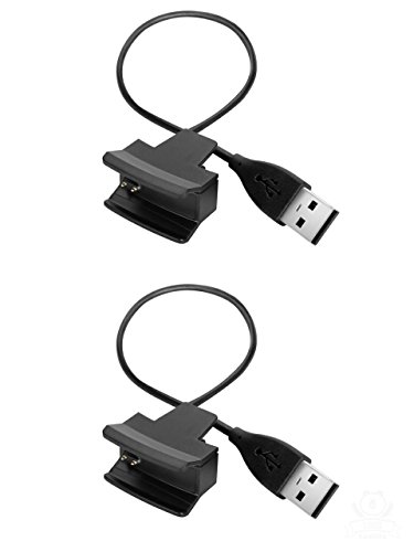 Fitbit Alta Charger with Reset Button, BeneStellar Replacement Charger Charging Cable for Fitbit Alta Smart Fitness Watch (Black, 2-Pack)