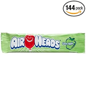 Airheads Green Apple, 0.55-Ounce Packages (Pack of 144) by Airheads