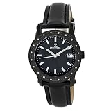 Just Bling Women's JB-6224L-G Starlight 0.20 Carat Black Leather Band Diamond Watch