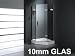 Duschkabine Duschabtrennung 10mm Echtglas Dusche fünfeck W0701 90x90x185