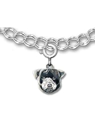 Sterling Silver Sterling Silver Rottweiler Charm for Charm Bracelet by the Magic Zoo
