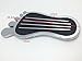 Mr. Gasket 9645 Foot Print Gas Pedal Pad - Aluminum - Chrome & Painted Black Trim