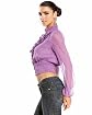 Mixed Lace Ruffle Chiffon Top Product Image
