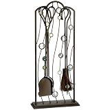 Peacock Blue Companion Set Fire Irons Stylish Fireside Accessory