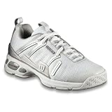 Wilson Tour Spin Ladies Tennis Shoe - White Silver Red by Wilson