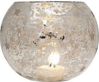 Large Silver Globe Mercury (star motif)