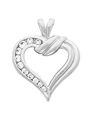 Platinum Diamond Heart Pendant - 0.30 Ct. -- LIFETIME WARRANTY