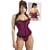 Vintage Purple / Fuchsia Black Lace Corset