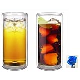 Sun'sTea(TM)20ozStrongDoubleWallThermoGlasses/TumblerforBeer/Cocktail/Lemonade/IcedTea,Setof2