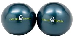 Natural Fitness Pair Soft Weighted Balls Pair, 6-Pounds Each (Ocean)