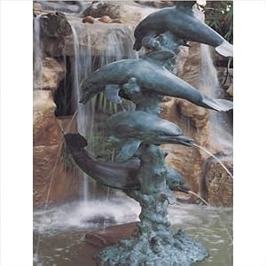 Dolphin Family Fountain (L)