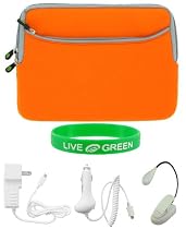 5n1 Non-OEM Amazon Kindle DX 9.7 Dual-Pocket Sleeve Case - Orange