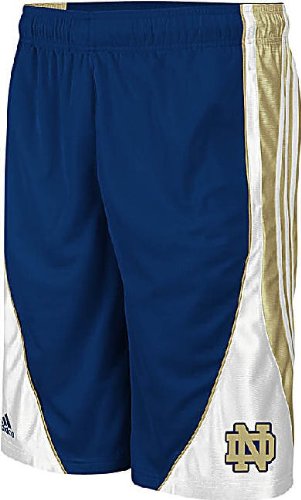 Adidas Notre Dame Fighting Irish 12 inch Inseam Flash Basketball Short (XL=36-37)