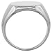 Surgical Stainless Steel Large Oval Signet Ring Solid Back Flawless Finish 3/4 inch, Sizes 8 to 13
