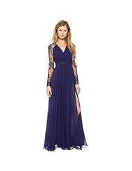 V-neck Lace Chiffon/Polyester Ankle Length Halter Empire   Waistline Evening Dress/Party Dress 
