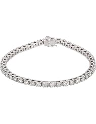 14K Yellow Gold - 4 1/2 ct Tw Diamond Tennis Bracelet