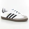Adidas Samba White Black Leather Youth Trainers