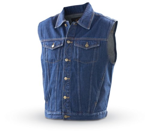 Guide Gear Denim Jacket Vest Blue