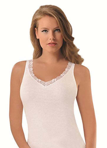NBB Women's Sexy Basic 100% Cotton Tank Top Camisole Lingerie with Stretch