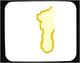 Decorated Mouse Pad with geographical, map, outline, geography, Benin, region, place, land