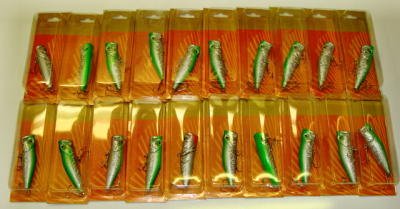 20 Lure Wholesale Fishing Topwater Lot-T6 -Popper -Plug-Crankbait Search the term rockcreeklures to see our entire line here on Amazon.
