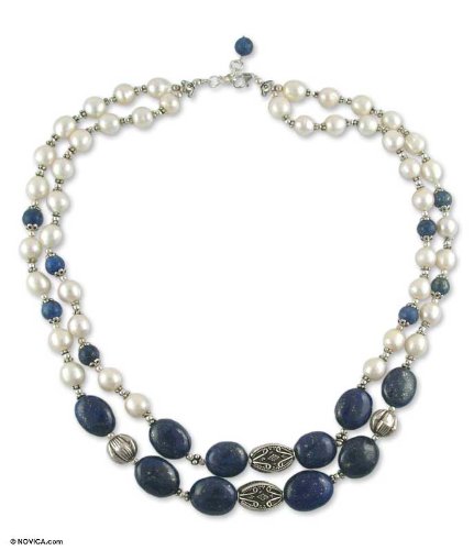 Pearl and lapis lazuli Delhi Princess
