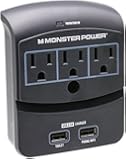 Monster Core Power&reg; 350 USB 3 outlet wall tap with USB charging